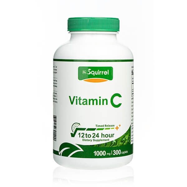 Vitamin c 1000mg 300 Tablets Sustained Release Caplets For Immune Deficiency