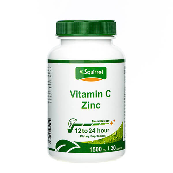 Vitamin C 1500 Mg And Zinc 15 Mg 30 Tablets Controlled Release Caplet For Immun Booster 