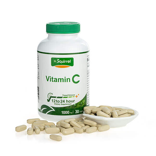 Vitamin C 1000mg 30 Tablets Timed Release Anti Aging Caplets