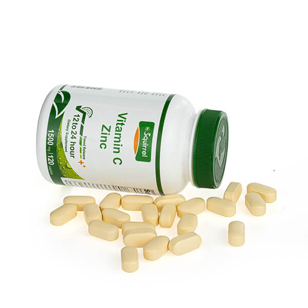 Vitamin C 1500 Mg 120 Tablets And Zinc 15 Mg Timed Release Tablets