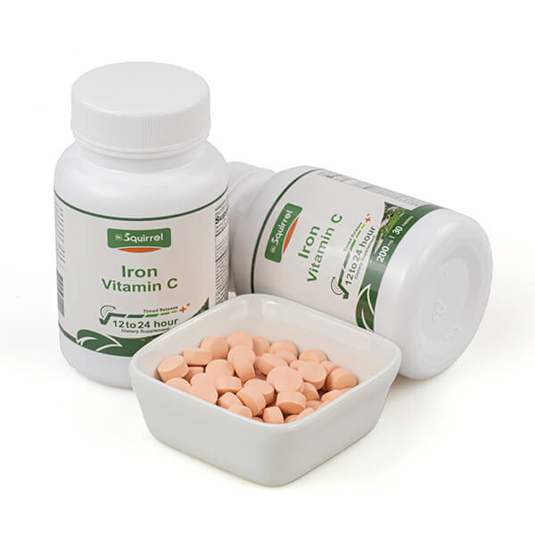 Vitamin C 200 Mg With Iron 50 Mg 30 Tablets Controlled Release Caplet 
